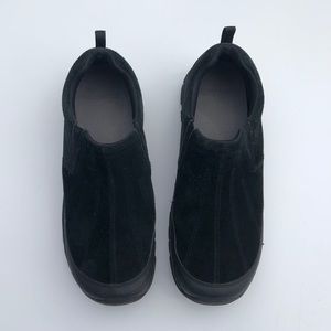 Lands End suede slip ons